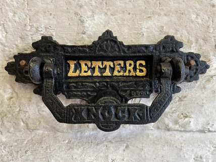 small letter box & door knocker